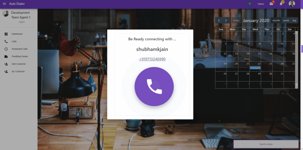 be ready image with connecting automate call