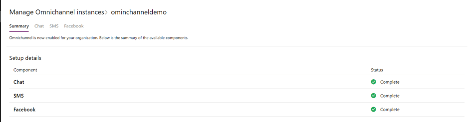 manage onmichannel instances